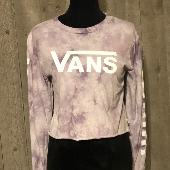 Vans Tops - VANS long sleeve tie dye crop top